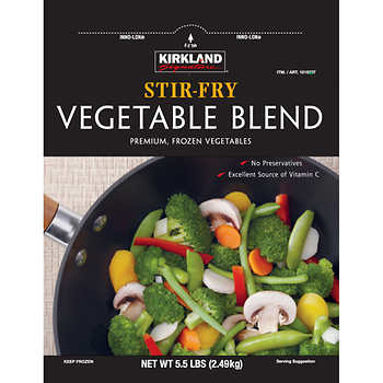 Kirkland Signature Stir Fry Vegetable Blend, 5.5 lbs | Costco
