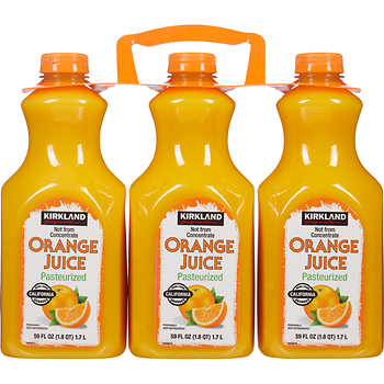 Orange deals juice pasteurized