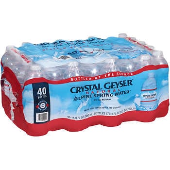 Crystal Geyser Alpine Spring Water, 16.9 fl oz, 40 ct