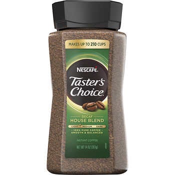 Nescafe Taster S Choice Instant Coffee Decaf House Blend 14 Oz