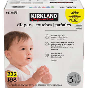 Target up and up store diapers size 3 222 count