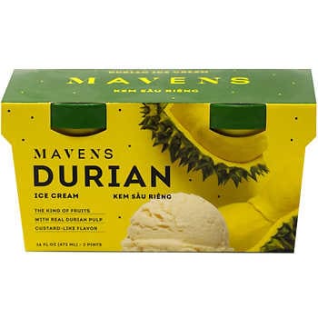 Mavens Durian Ice Cream, 16 fl oz, 2 ct | Costco