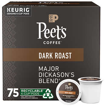 Tim Hortons Dark Roast K-Cup Coffee Pods for Keurig Brewers, Recyclable, 72  Ct 