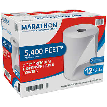 Marathon Dispenser Roll Paper Towels 700ft. 6 Rolls