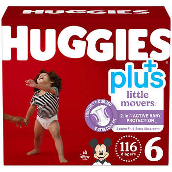 Huggies +Plus Little Movers Disney Baby Diapers Size 6 (Over 35 lb) 116 ea, Shop