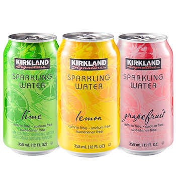 Kirkland Signature Flavored Sparkling Water Variety Club Pack - 24 ct. (17  oz.)