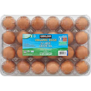 Kirkland Signature Organic Hard-Boiled Eggs, Cage Free, Peeled, 2 pk, 16 ct