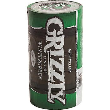 Grizzly Long Cut Smokeless Tobacco Wintergreen 1 2 Oz 5 Ct