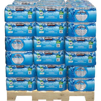 Truckload Kirkland Signature Drinking Water 16.9 fl oz 18 Pallet