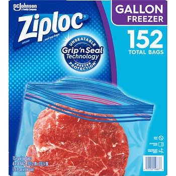 Ziploc Freezer Pint Bag, Grip 'n Seal Technology, Reusable, 20 Count 