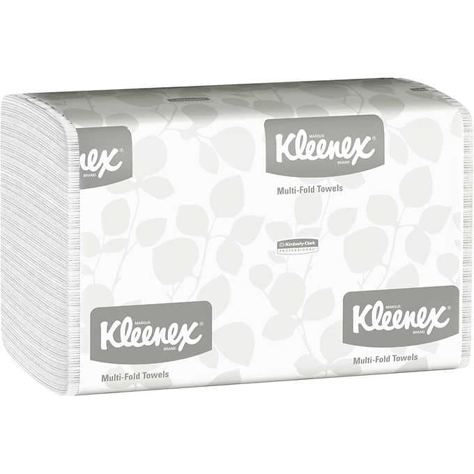 Kleenex 1 Ply Multifold Paper Towels White 2400 ct Costco