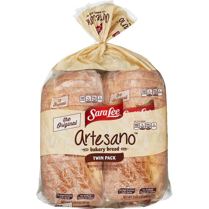 Sara Lee Artesano Style Bread, 20 oz, 2 ct | Costco