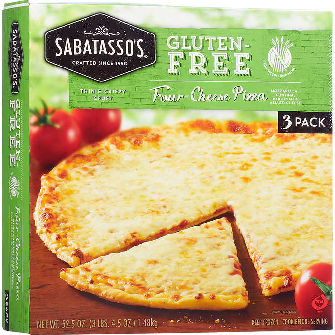 Sabatasso S Four Cheese Pizza 3 Pk Costco