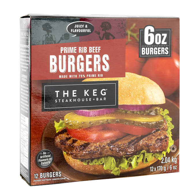 Costco The Keg Prime Rib Beef Burgers Review Costcuisine, 57% OFF