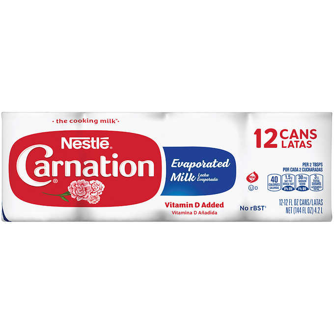 Carnation Evaporated Milk 12 Fl Oz 12 Count Costco 