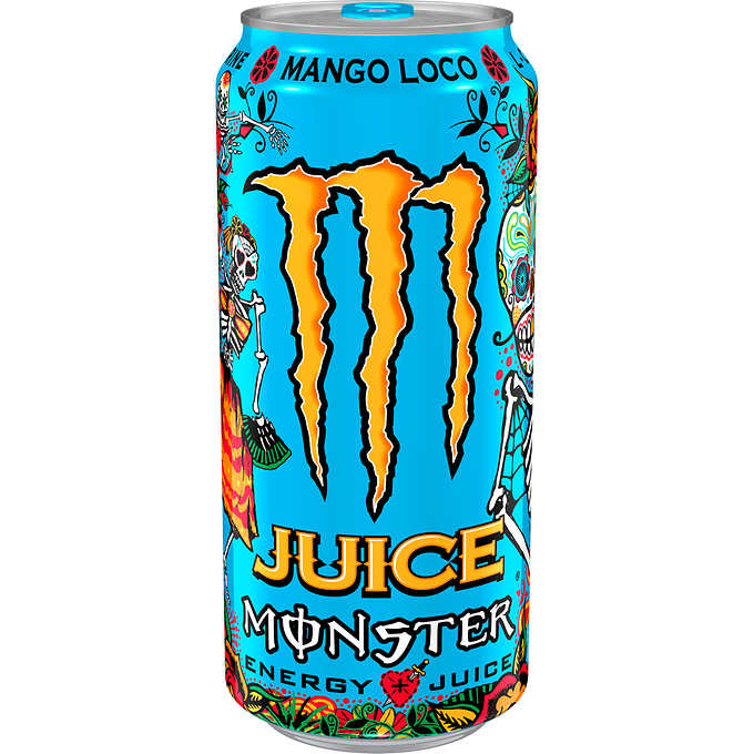 Monster Juice Energy Drink, Mango Loco, 16 fl oz, 24 ct