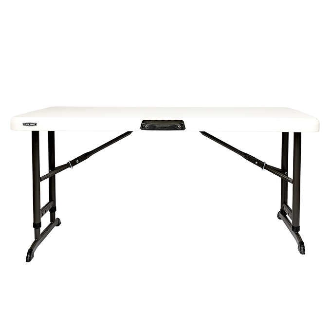 Lifetime 4 foot store adjustable table costco