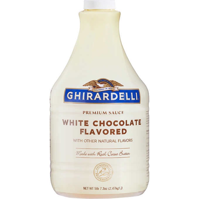 Ghirardelli Premium Sauce, White Chocolate, 87.3 oz | Costco