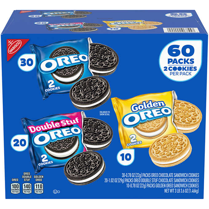 Nabisco Cookies, 20 Packs - 20 pack, 1 oz packs