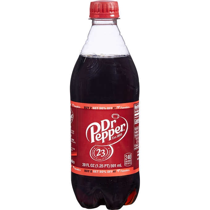 Personalized Dr. Pepper or Diet Dr. Pepper 20 or 30 Ounce 