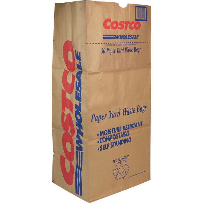 Rocky Mountain Goods Yard Waste Bags - Large 30 Gallon Brown Paper Leaf  Bags for Yard/Garden - Environmental Friendly Lawn Bags - Tear Resistant