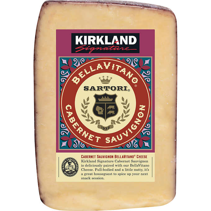 Kirkland Signature Sartori Cabernet Sauvignon BellaVitano Cheese, 1 lb avg  wt