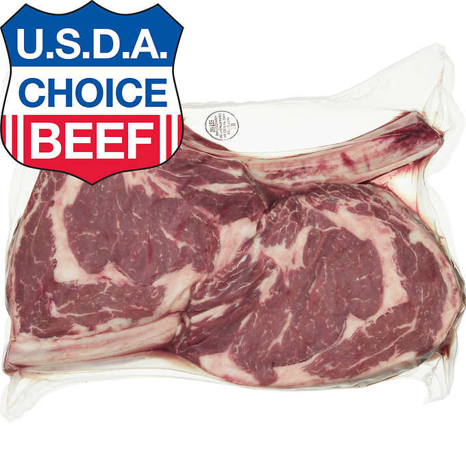 USDA Choice Bone-In Tomahawk Ribeye Steak, 2 ct, 5 lb avg wt