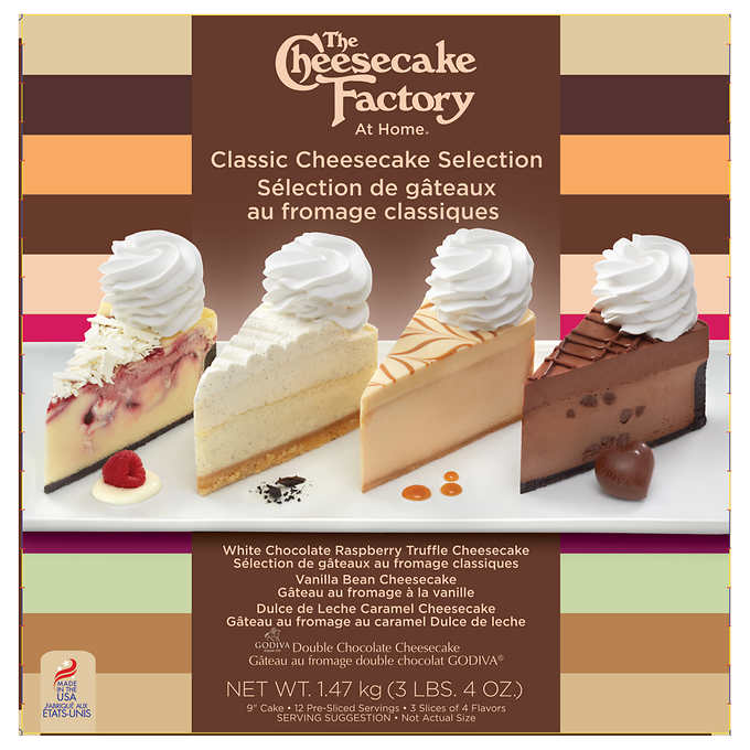 The Cheesecake Factory Frozen Cheesecake Selection 1 47 Kg Costco