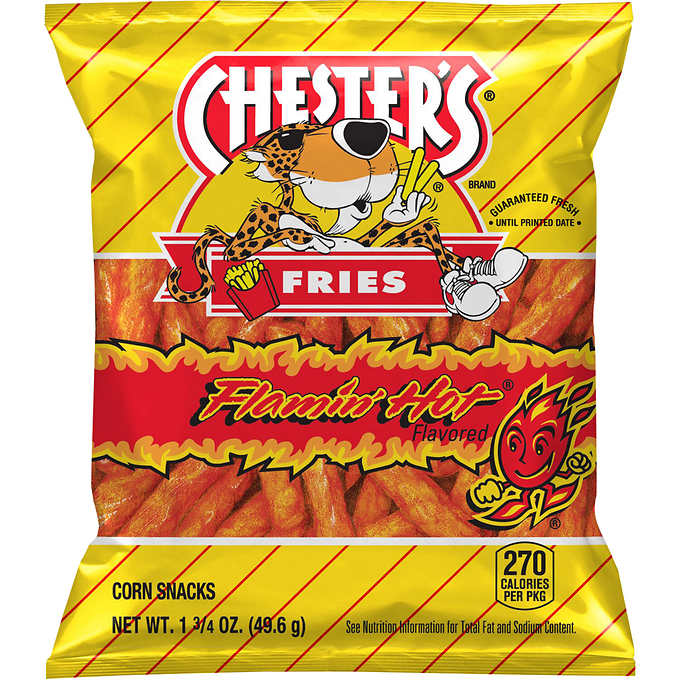 Chester's Fries Flamin' Hot, 1.75 oz. Bag (64 Count)