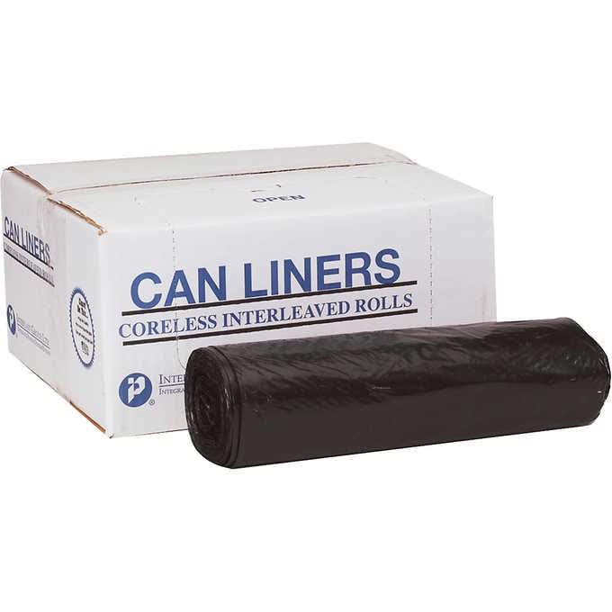 36 x 58 Black Can Liners 1.5 mil 55 Gal Rolls (100/cs) – Techniclean