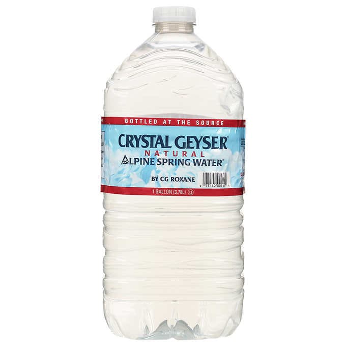 Crystal Geyser Alpine Spring Water, 1 Gallon, 6 ct