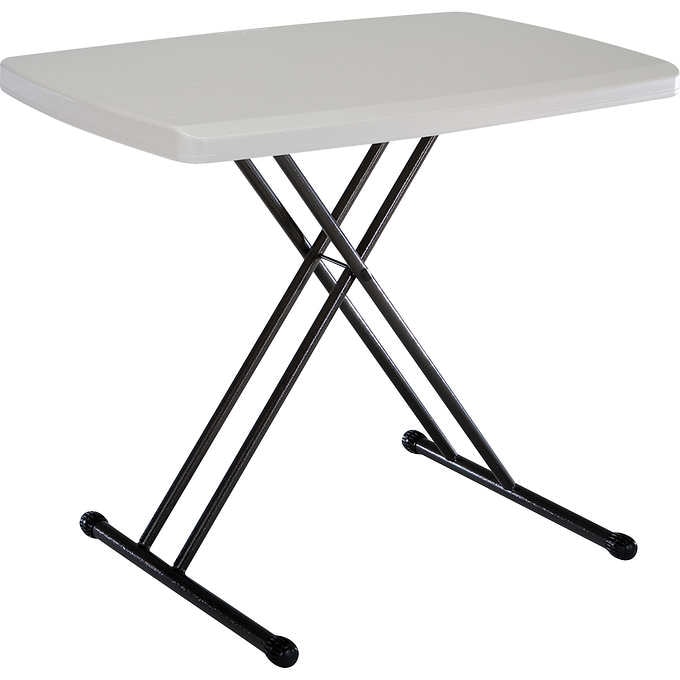 Lifetime Adjustable Height Personal Folding Table, 30