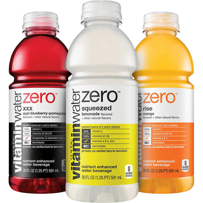 vitaminwater Zero Water Beverage Nutrient Enhanced Squeezed Lemonade - 20  Fl. Oz. - Albertsons