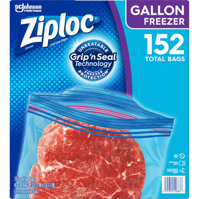 Bulk Ziploc Freezer Bags - Gallon (250-ct)-13434