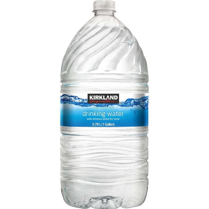 Kirkland Signature Purified Drinking Water, 1 Gallon, 6 ct