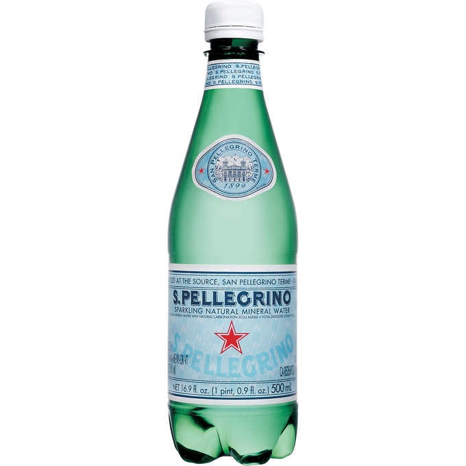 S.Pellegrino Sparkling Natural Mineral Water, 16.9 fl oz, 24 ct